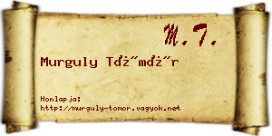 Murguly Tömör névjegykártya